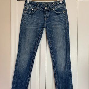 Miss Me Jeans  27 X 32 Skinny Jeans Fancy Pockets